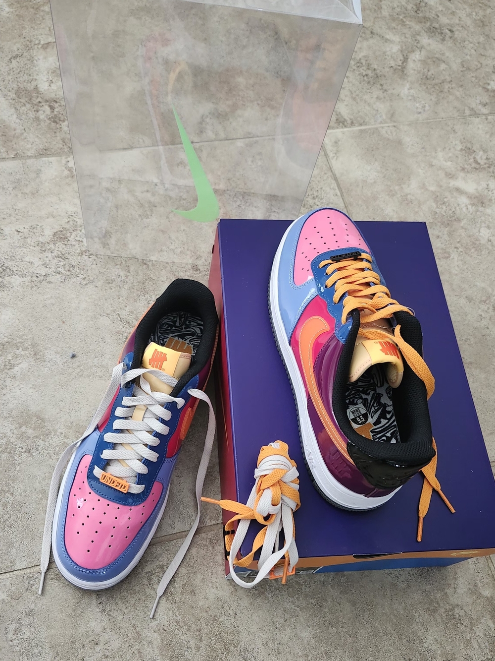 DV 5255-200 Undefeated x Nike Air Force 1 Low "Community Toys" / Pink Prime VNDS